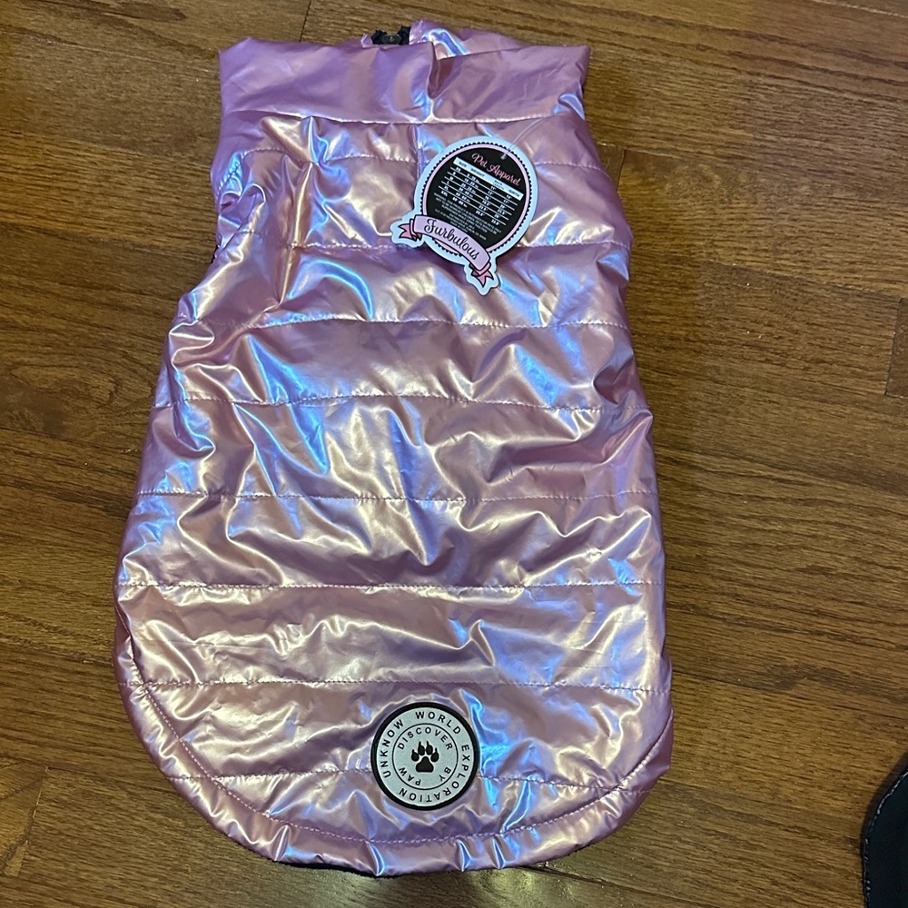 Pink Dog Jacket with Patches